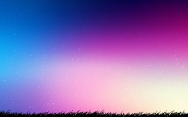 Hafif pembe, mavi vektör doku ile Samanyolu yıldız.