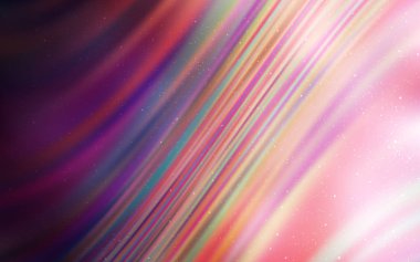 Kozmik yıldızlarla Açık Pembe vektör düzeni.