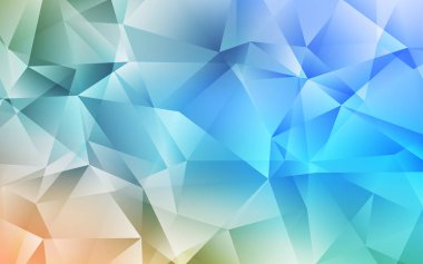 Açık Mavi, Sarı vektör çokgen yerleşimi.