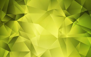 Açık Yeşil vektör çokgen şablonu.