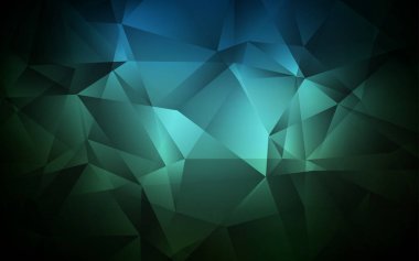 Koyu yeşil vektör mozaik şablonu.