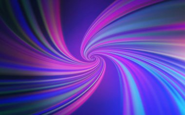 Açık Pembe, bükülmüş çizgilerle mavi vektör dokusu.