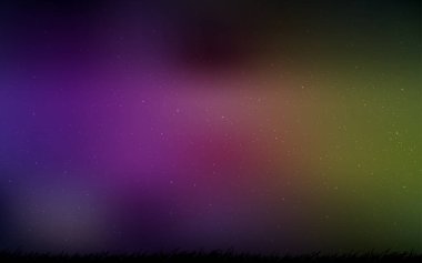 Koyu Pembe, Gece gökyüzü yıldızları ile sarı vektör deseni.