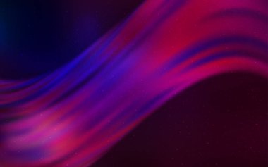 Koyu pembe, gece gökyüzünde desenle mavi vektör yıldız.