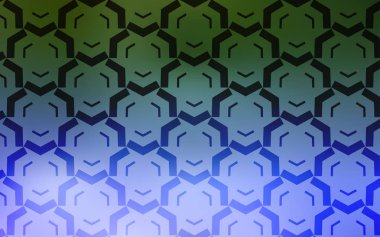 Açık Pembe, kıvrımlı yeşil vektör deseni.