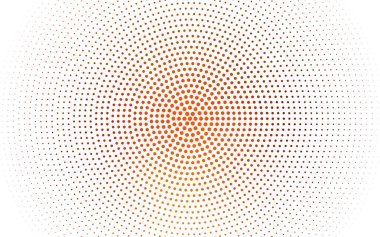 Küreli koyu turuncu vektör deseni.
