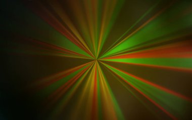 Koyu yeşil, sarı vektör parlak deseni bulanıklaştırdı.