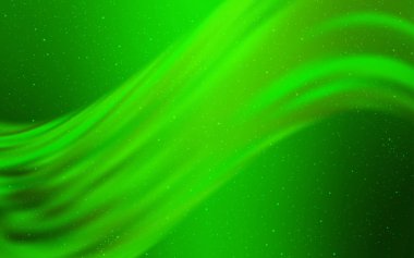 Astronomik yıldızlar ile açık yeşil vektör arka plan.