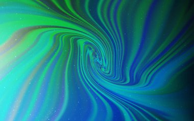 Açık mavi, Samanyolu yıldızlar ile yeşil vektör doku.