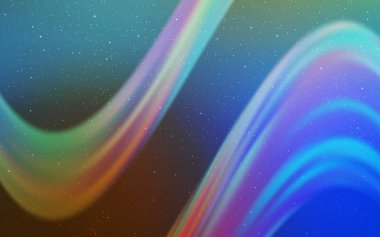 Açık Mavi, Kozmik yıldızlarla sarı vektör düzeni.