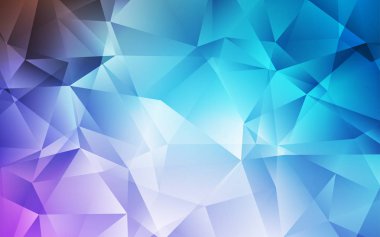 Açık Pembe, Mavi vektör soyut poligonal arka plan.