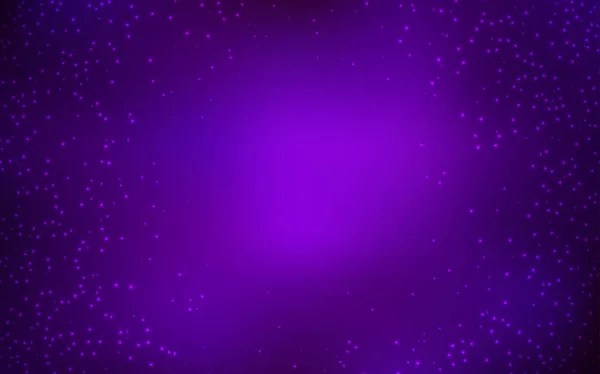Dark Purple vector texture with milky way stars. — Stock Vector