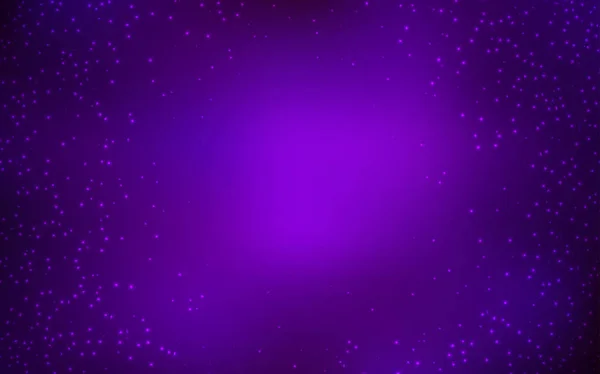 Texture vectorielle violet foncé avec étoiles de la voie lactée . — Image vectorielle