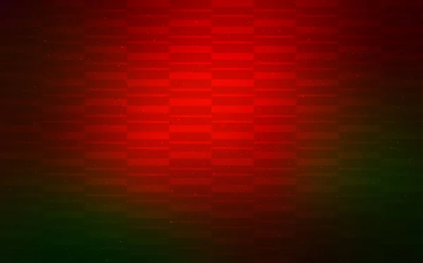 Vert foncé, motif vectoriel rouge avec des lignes pointues . — Image vectorielle