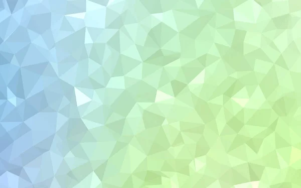 Lichtblauwe, groene vector polygon abstracte achtergrond. — Stockvector