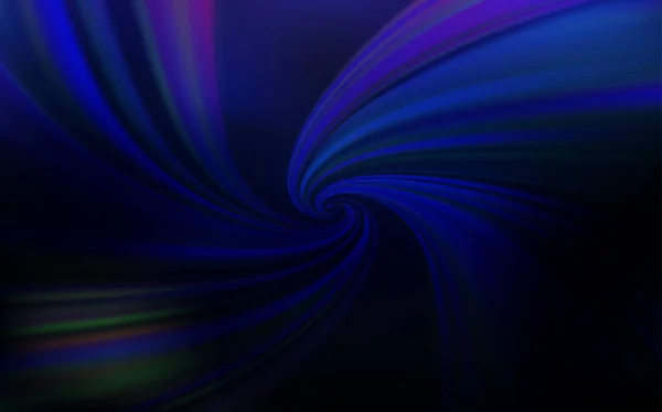 Textura vectorial azul oscuro con líneas dobladas . — Vector de stock