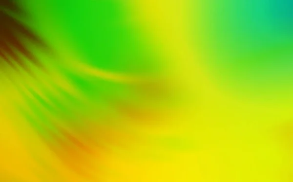 Verde claro, vetor amarelo borrado brilho textura abstrata . — Vetor de Stock