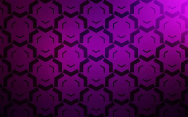 Textura vectorial rosa oscuro con líneas dobladas . — Vector de stock