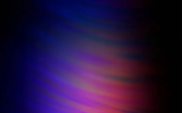 Темно-розовый, синий векторный фон с изогнутыми линиями. — стоковый вектор