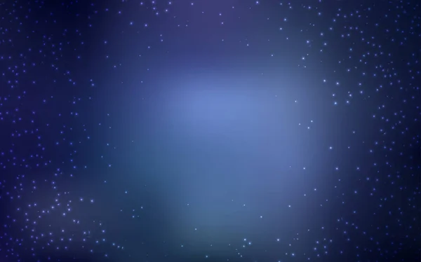 Donker blauwe vector sjabloon met ruimte-sterren. — Stockvector