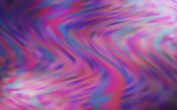光の紫色、星の夜の空にピンクのベクトル パターン. — ストックベクタ