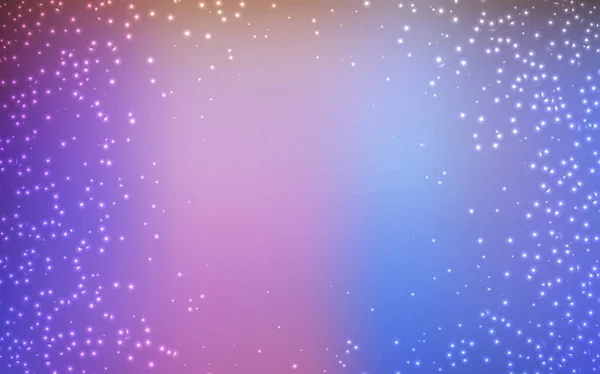 Luz Multicolor fundo vetorial com estrelas astronômicas . — Vetor de Stock