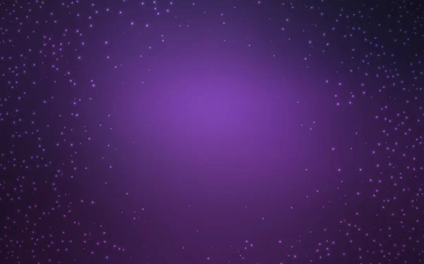 Fundo de vetor roxo escuro com estrelas galáxias . — Vetor de Stock