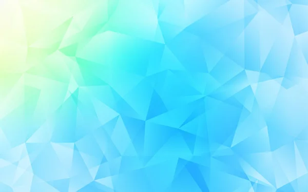 Azul claro, Verde vector triángulo plantilla de mosaico. — Vector de stock
