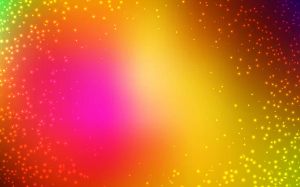 Donkere Multicolor vector textuur met melkweg sterren. — Stockvector