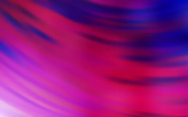 Dunkelviolette, rosa Vektorschablone mit gebogenen Linien. — Stockvektor