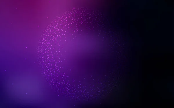 Texture vectorielle violet foncé avec étoiles de la voie lactée . — Image vectorielle