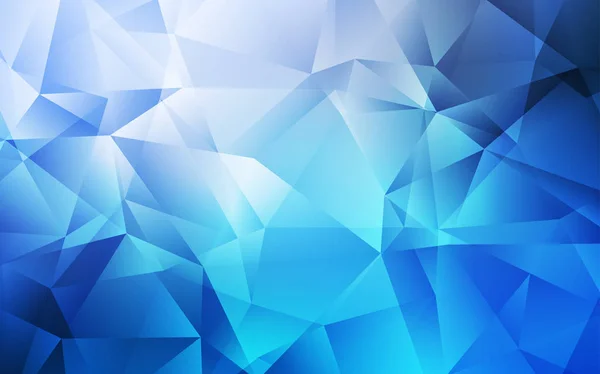 Luz azul vector abstracto patrón poligonal . — Vector de stock