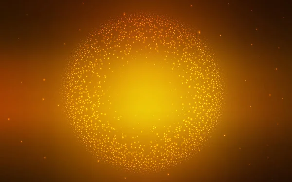 Textura vectorial naranja oscura con estrellas de la vía láctea . — Archivo Imágenes Vectoriales