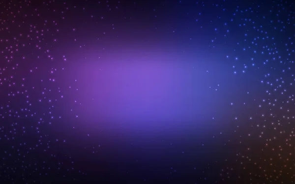 Dark Pink, modello vettoriale blu con stelle spaziali . — Vettoriale Stock