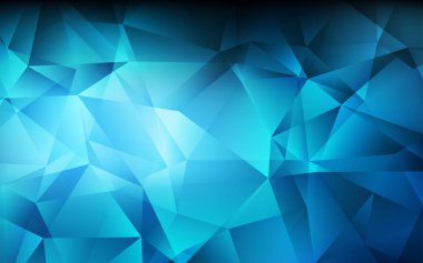 Koyu mavi vektör düşük poli düzeni.