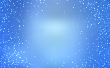 Kozmik Yıldızlar ile açık mavi vektör düzeni.