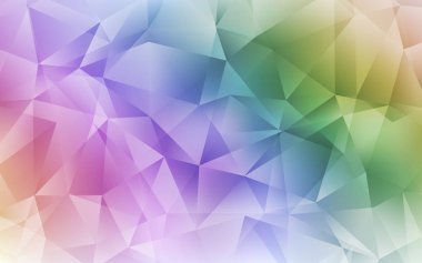 Açık Çok renkli vektör gradyan üçgenler deseni.