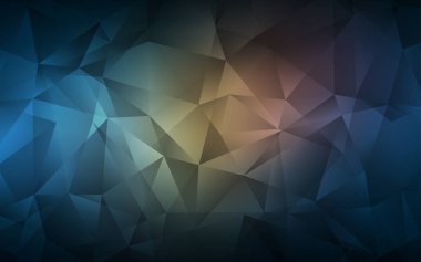 Lacivert, Sarı vektör soyut mozaik deseni.