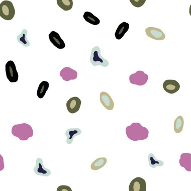 Küreler ile Hafif Çok Renkli vektör dikişsiz desen.