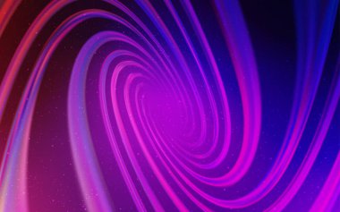 Açık mor, pembe vektör uzay yıldızları ile şablon.