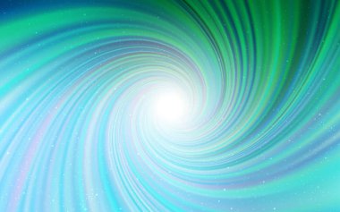 Gece gökyüzü desenle ışık yeşil vektör yıldız.