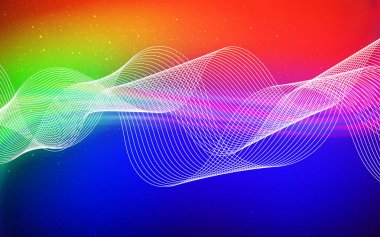 Karanlık çok renkli vektör bulanık parlak şablonu.