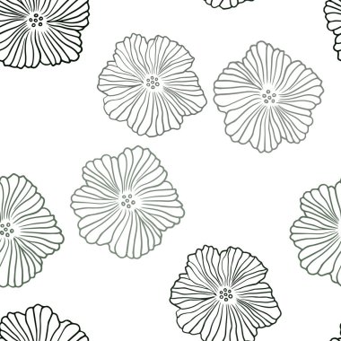 Çiçekli Koyu Yeşil vektör dikişsiz zarif duvar kağıdı.