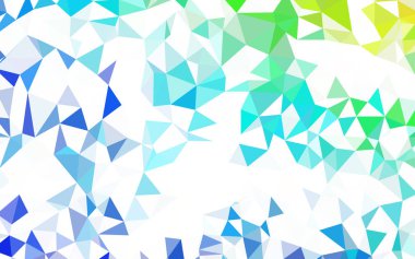 Koyu mavi üçgen mozaik şablon.