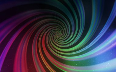 Kozmik yıldız düzeniyle karanlık çok renkli vektör.