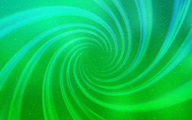 Işık yeşil vektör doku ile Samanyolu yıldız.