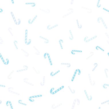 Lezzetli xmas tatlılarıyla hafif BLUE vektörsüz arkaplan.