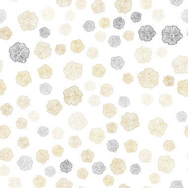 Işık turuncu vektör sorunsuz doğal arka planını çiçekler.