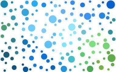 Açık Mavi, küreli yeşil vektör deseni.