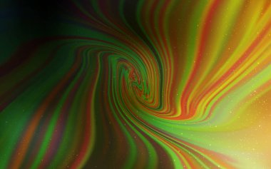 Koyu yeşil, sarı vektör şablon alan yıldız.